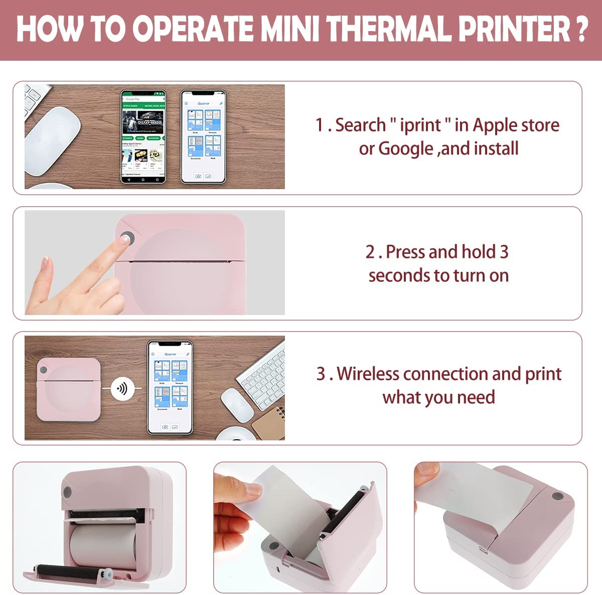 Small Student Mini Error Printer For Home Use